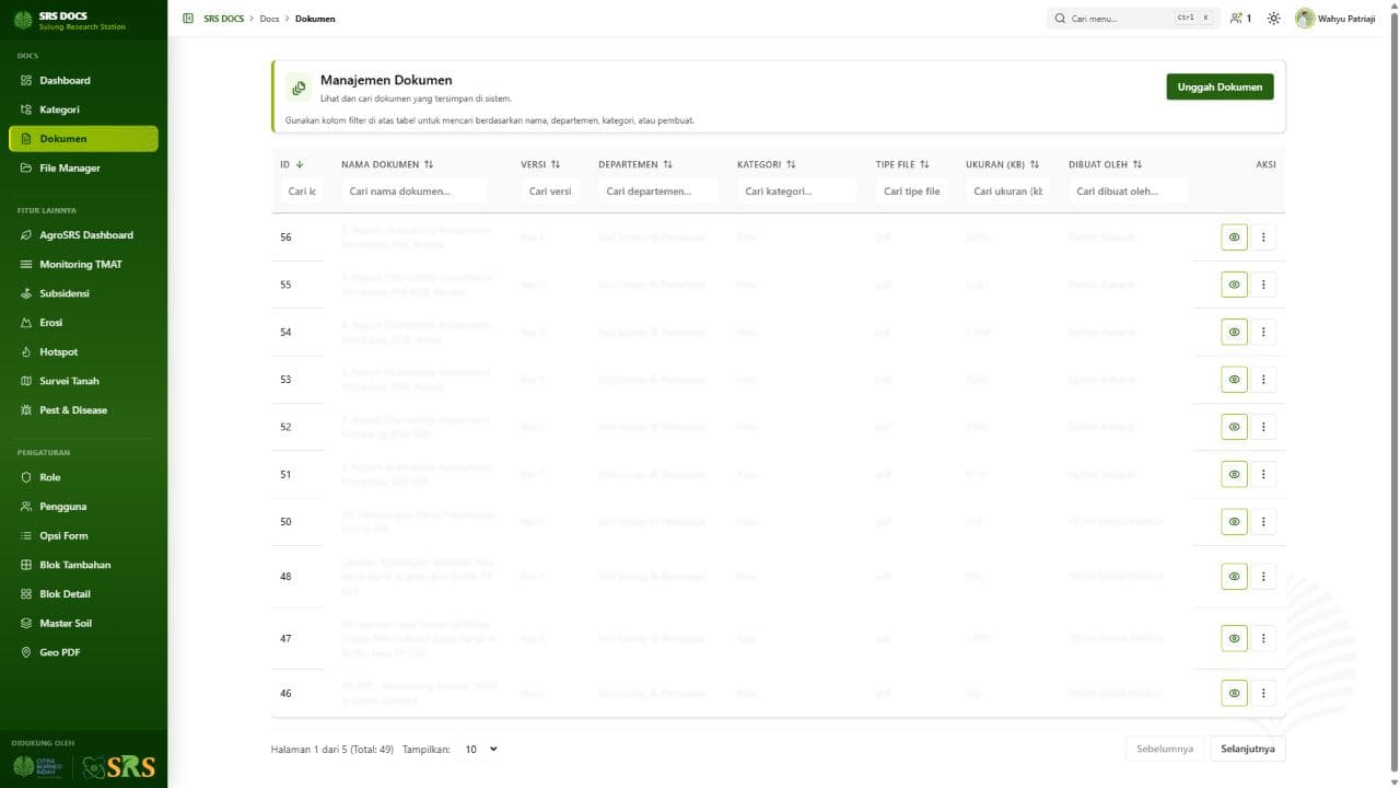 SRS Docs & Research Portal preview 2